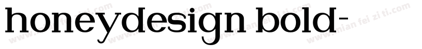honeydesign bold字体转换